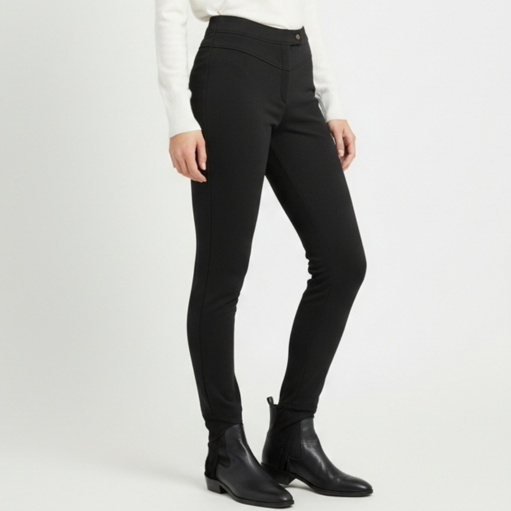 Ancona XS Black Stirrup Pants Size 10R (Fits Like Sz 2) Equestrian Ski Italy VTG